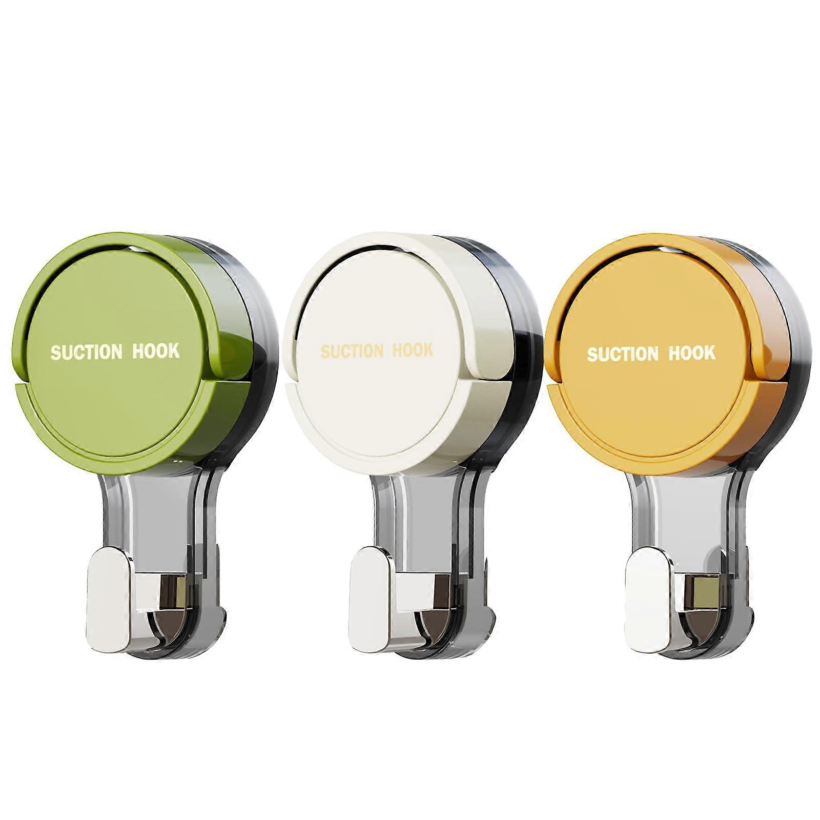 Suction Cup Hooks, Sturdy, Reusable for Bathroom, Towel, Bathrobe