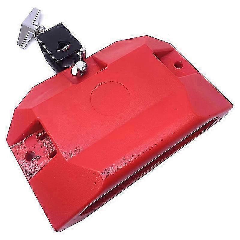 Medium Pitch Musical Instrument Block with 3 Sided Mount (Red)