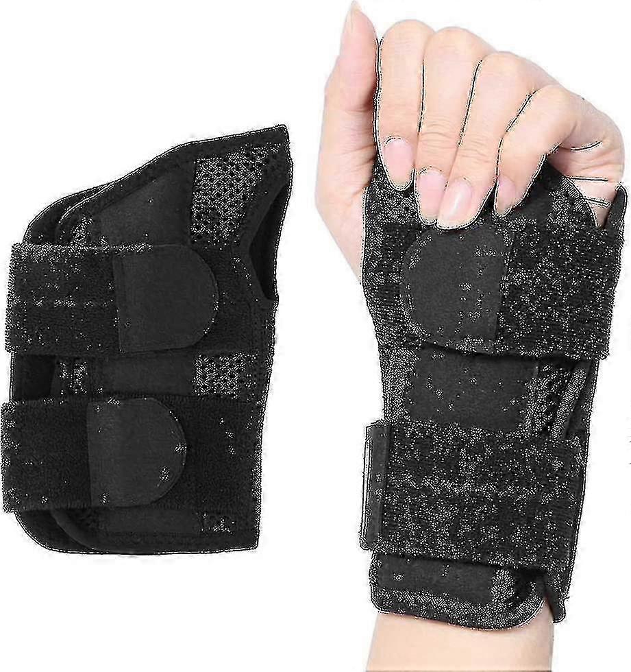 Adjustable Night Support Wrist Brace for Tendonitis and Arthritis, Breathable Splint with Straps