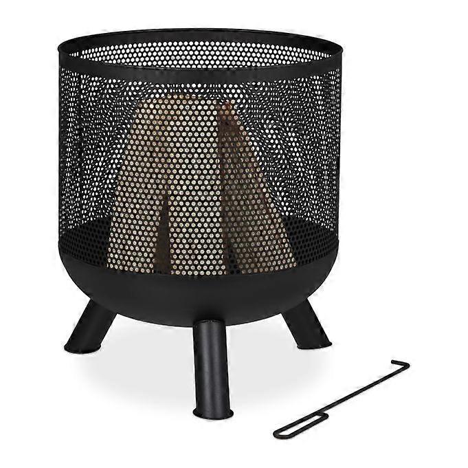 Grating fire basket