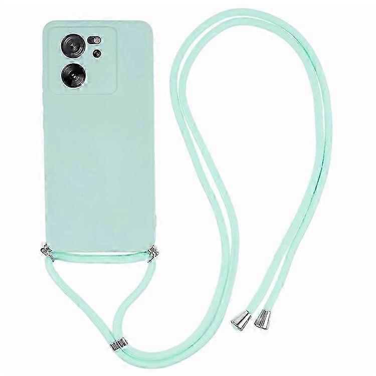 Compatível Para Xiaomi 13T / 13T Pro Caso Forro De Fibra Macia Capa De TPU Emborrachada Com Cordão Longo