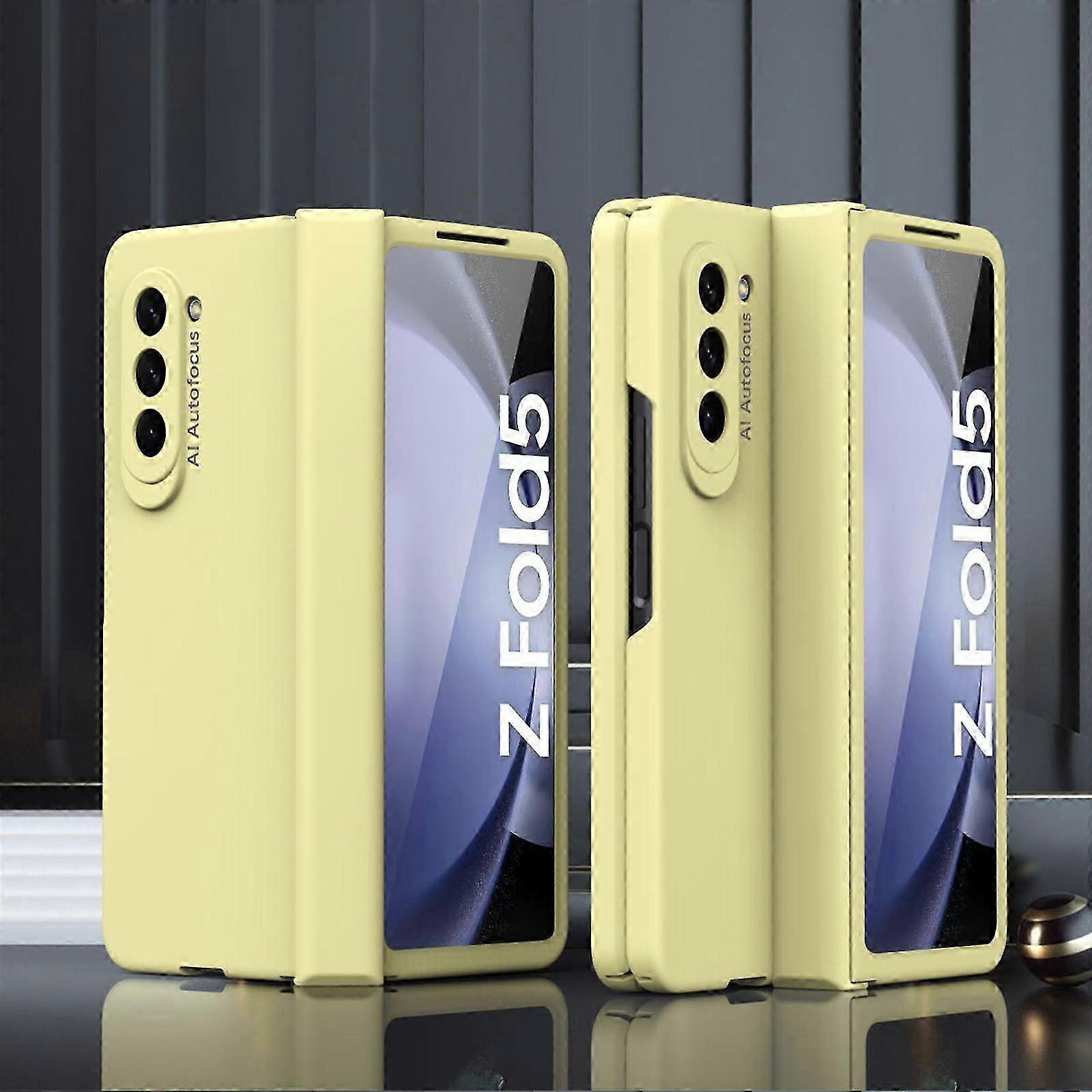 for Samsung Z Fold 5 Case with Hinge Protection & Screen Protector, Matte Hard pc Shockproof Full Body Protection Cover Galaxy Z Fold 5
