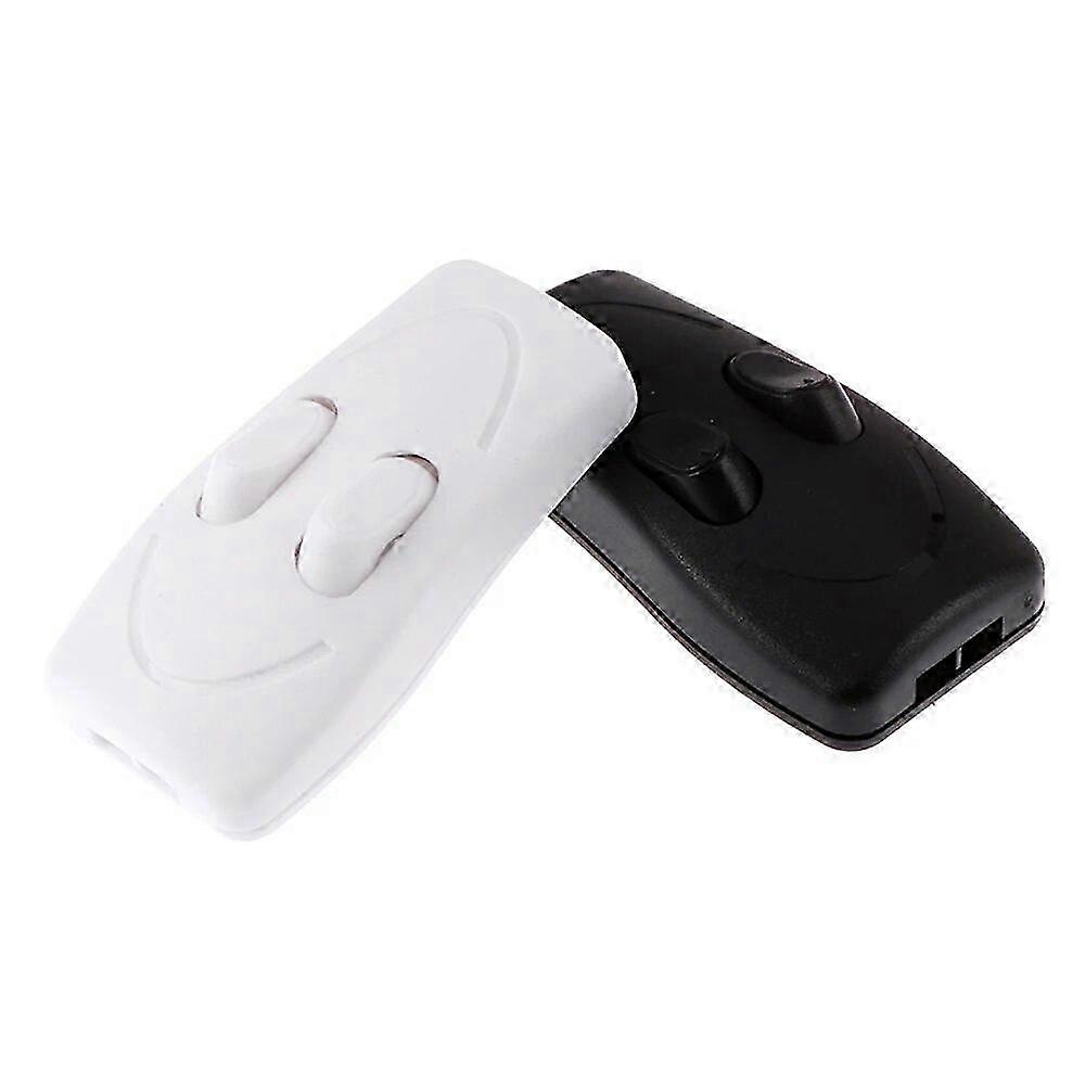 TroveMart Table Lamp Double Control Switch Floor Light Push Button Switches Black White