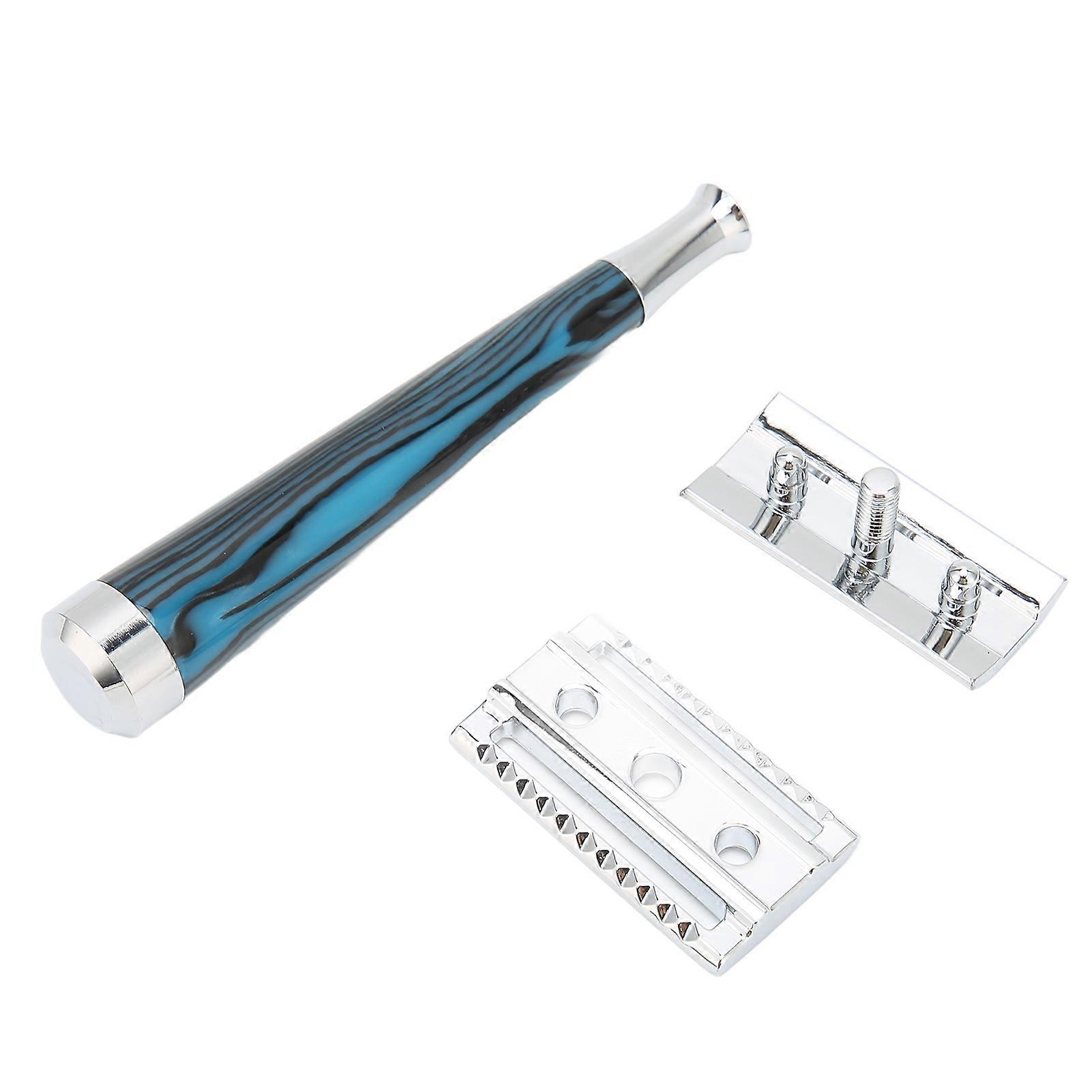 Manual Fast Shave High Safety Double Edged Stable Sliding Easy to Use Long Handled Razors for Home Barber Salon