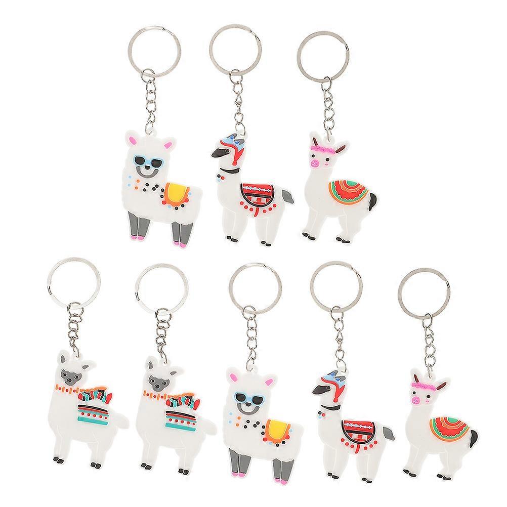 24pcs Alpaca Keychains Cute PVC Key Rings for Bags, Reliable Key Holders & Fun Party Favors for Adults, Perfect for Any Occasion