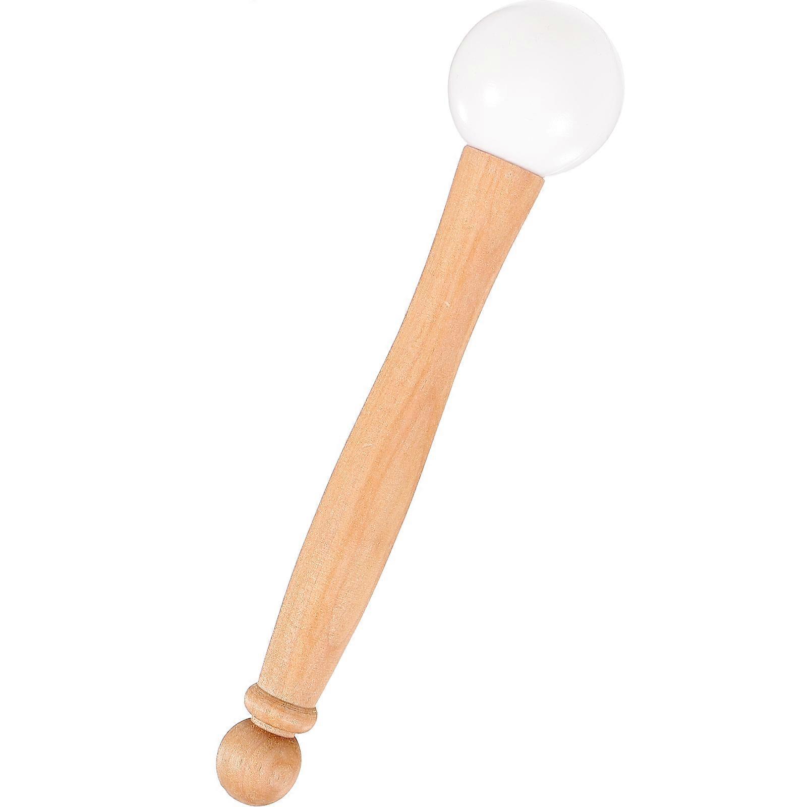 Wooden Handle Singing Bowl Mallet with Rubber Head and Slip Design for Yoga, Mindfulness Meditation, and Sound – Durable Percussion Tool for