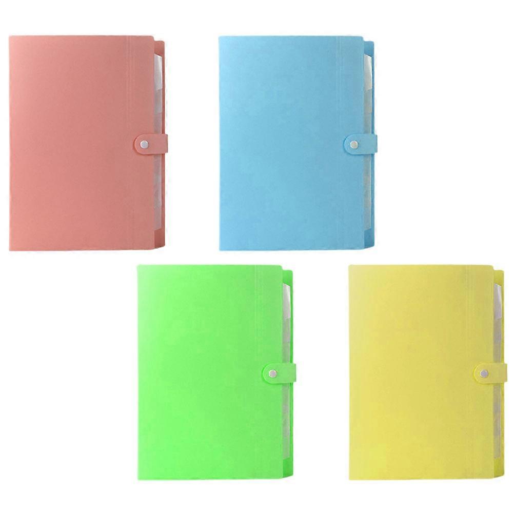 4PCS Multi Functional Accordion File Organizer for Office, School & Exam Document Storage