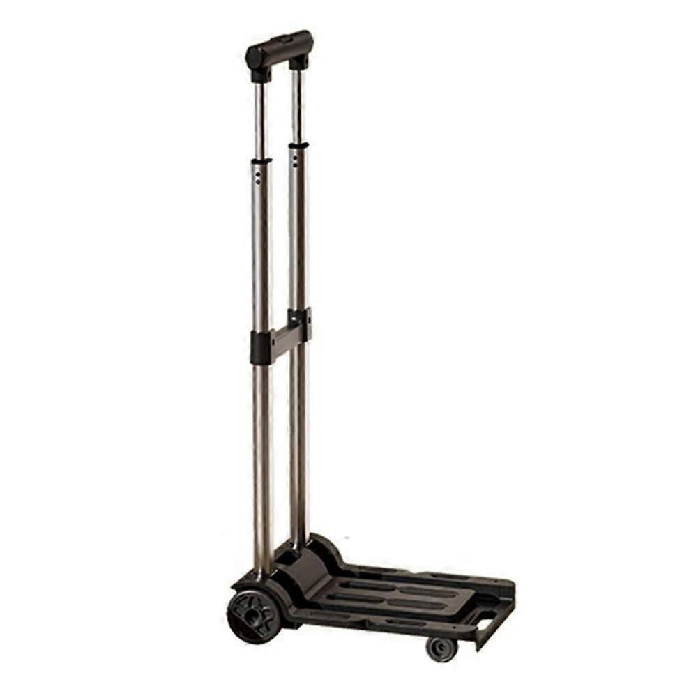 Portable, foldable cart for home use. Practical trolley for household and onthego.