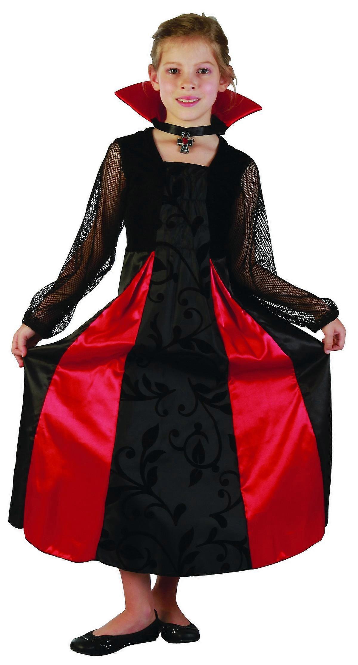 Déguisement Vampire satiné fille