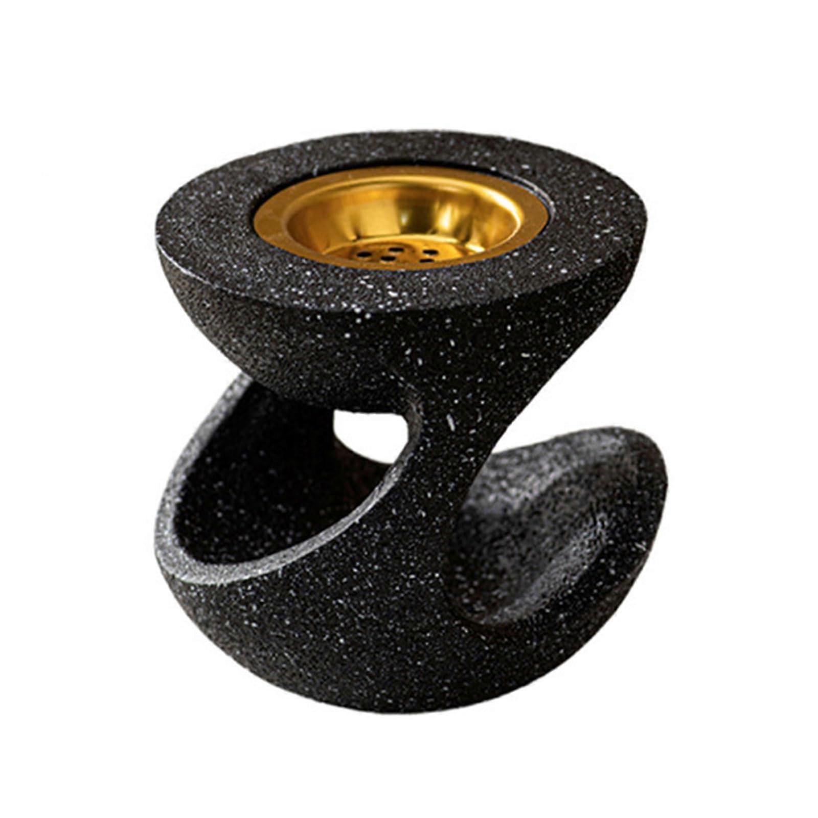 Kompaktharzen Stove with Removable Tray for Aromatherapy and Cutting Discs, Black Model