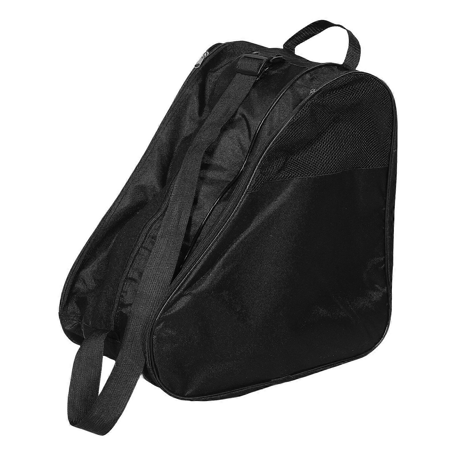 Multifunctional Roller Skates Bag with Semi Mesh Design, Spacious 3 Layer Storage, Convertible Single/Double Shoulder Backpack, Stylish Protective