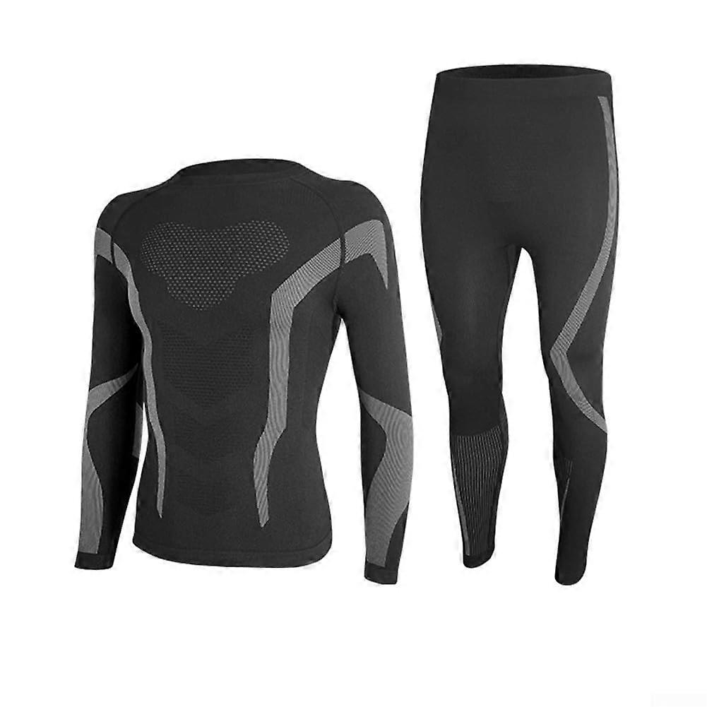 Ski Clothing with Elastic Fabric for Men and Women, Quick Dry Base Layers for Maximum Flexibility S Gray