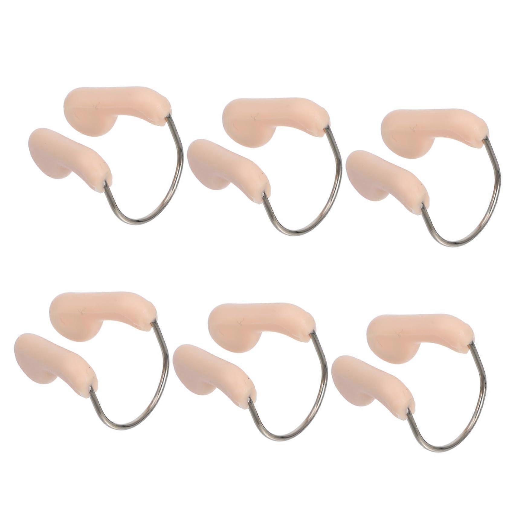 12pcs Swim Nappy Reusable Swimming Nose Clip Set for Comfort and Protection in Various Colors