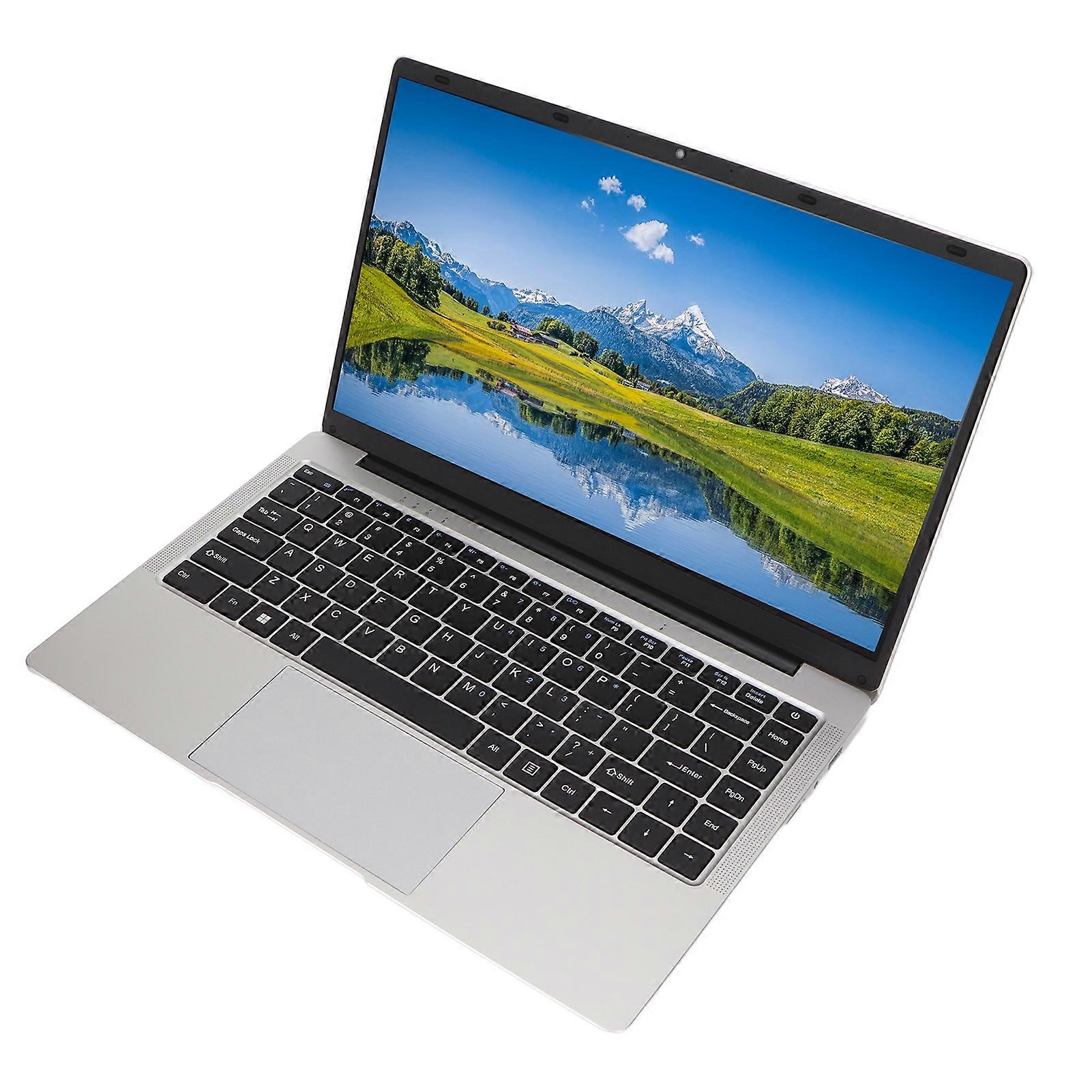 14.1in Laptop LPDDR4 8GB M.2 128GB FHD Screen Silver for Celeron N4000 Laptop Computer