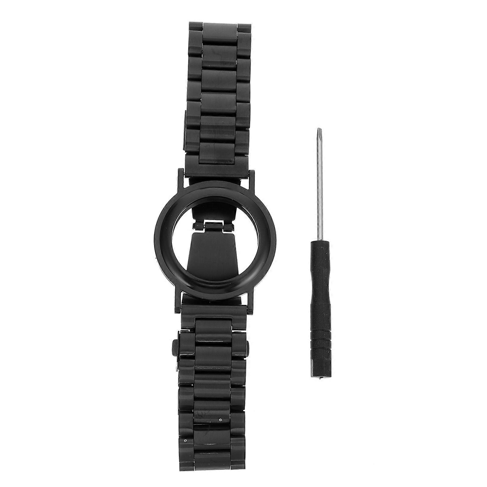 Stylish Steel Wristband Replacement Watch Strap Compatible with Airtag
