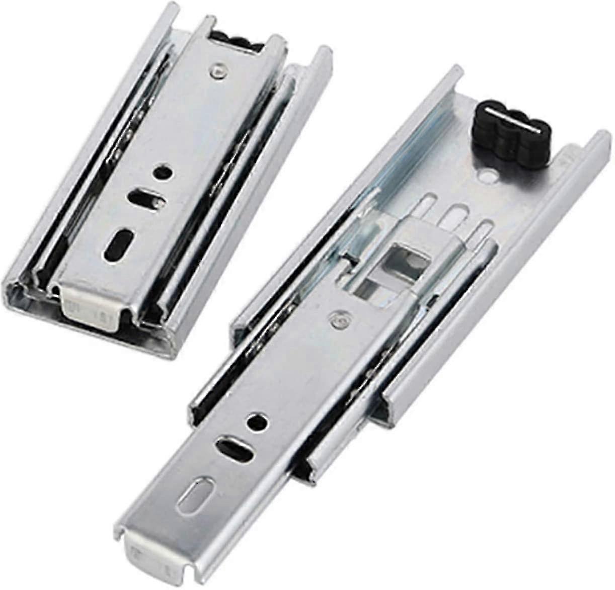 Pack of 2 Mini Drawer Slides 42.5cm - Ball Bearing Full Extension Side Mounted Slides for Smooth & Ultra-Quiet Operation