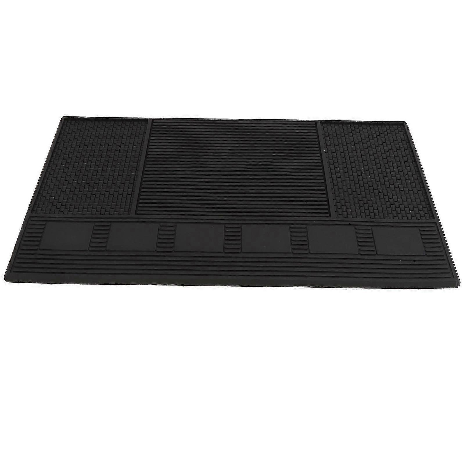 シリコン理髪ツールオーガナイザーマット - サロン&理髪店のヘアツール用滑り止めワークステーションパッド