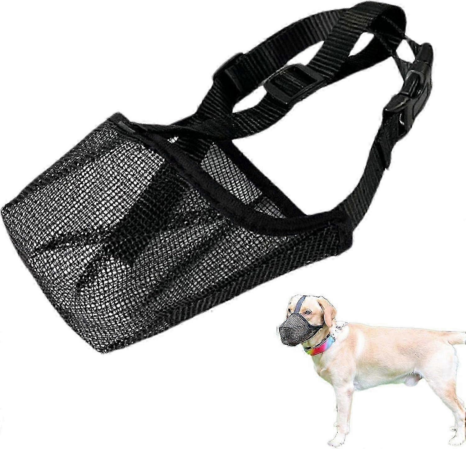 Xs dog muzzle, breathable muzzle, soft mesh cover, anti-barking muzzle, suitable for small and medium dogs, prevent eating