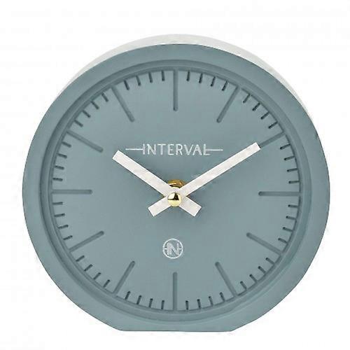 Interval Minimalist Desk Clock 15cm - Teal