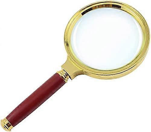 Large Magnifying Glass 5X 10X Zoom 80mm Lightweight Handheld Magnifying Glass for Hobbies, Newspapers, Maps, Coins, Knitting, Crafts