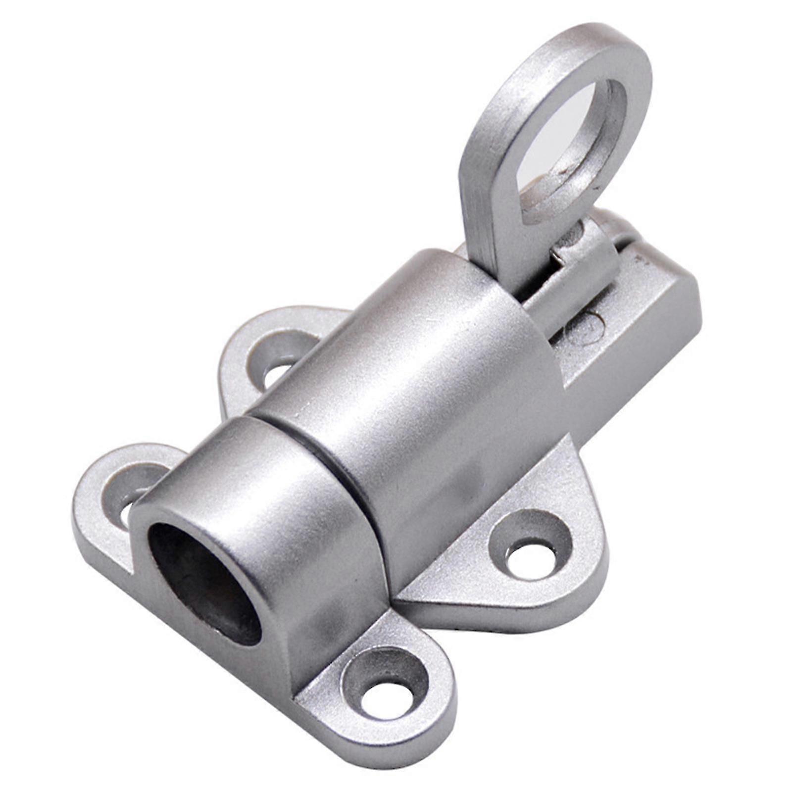 2 st massiv aluminiumlegering fjäder automatisk spärr tryck-drag glasdörr och fönsterspärr lås spärr dörrbult
