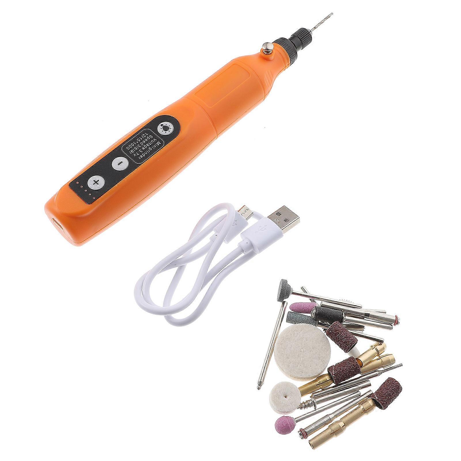 Cordless Rotary Tool Ergonomic Design For Crafts Artisan Polishing Grinding Sanding 17 7X3Cm 1 Set