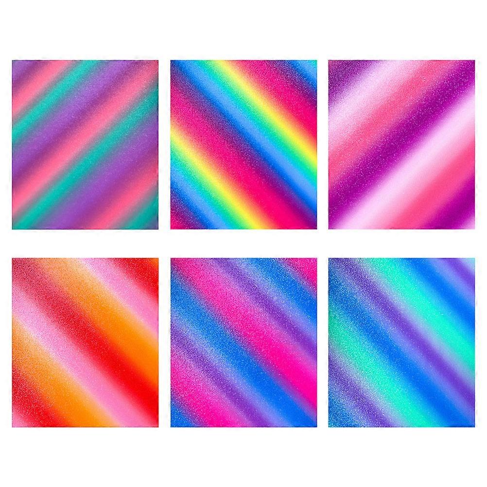 Colorful Self Adhesive Vinyl Cup Stickers – 6 Sheets Rainbow Decals for DIY Mug Decoration, Home Decor & Crafting Projects