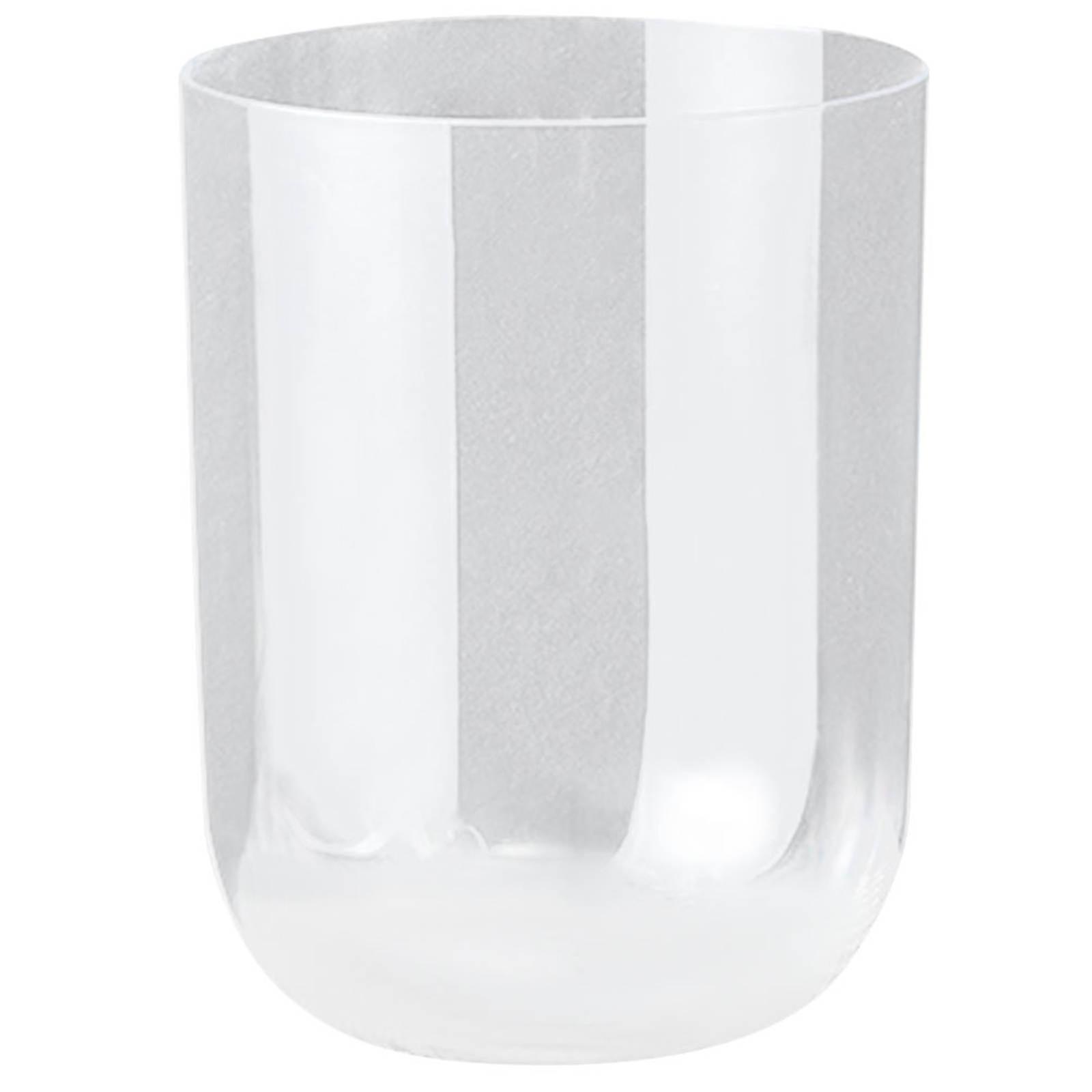 Transparent Plastic Trash Can for Home with Large Capacity and Simple Style Perfect for Bedroom Living Room 12.5 inches