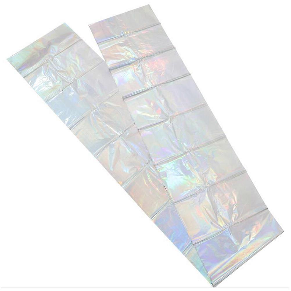 Iridescent Tablecloth for Parties and Home Use Rectangle Tablecloth Multi 3pcs