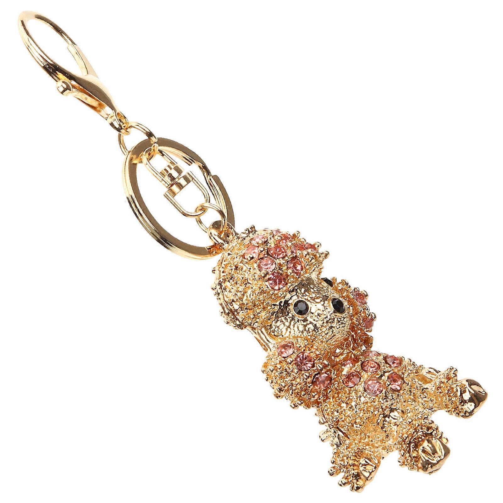 Cute Cartoon Poodle Keychain Charm for Bags, Backpacks & Keys – Lightweight Durable Dog Keyring Accessory for Women