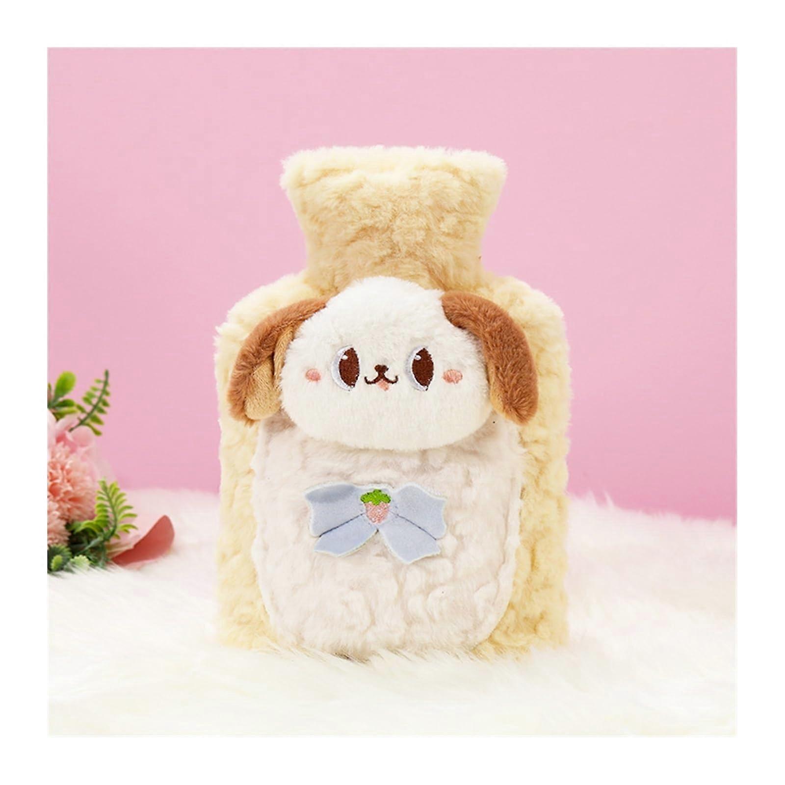 Hot Water Bottle 3500ml for Warm Hands and Feet, Ideal Size for Students, Cute Design, Soft Material