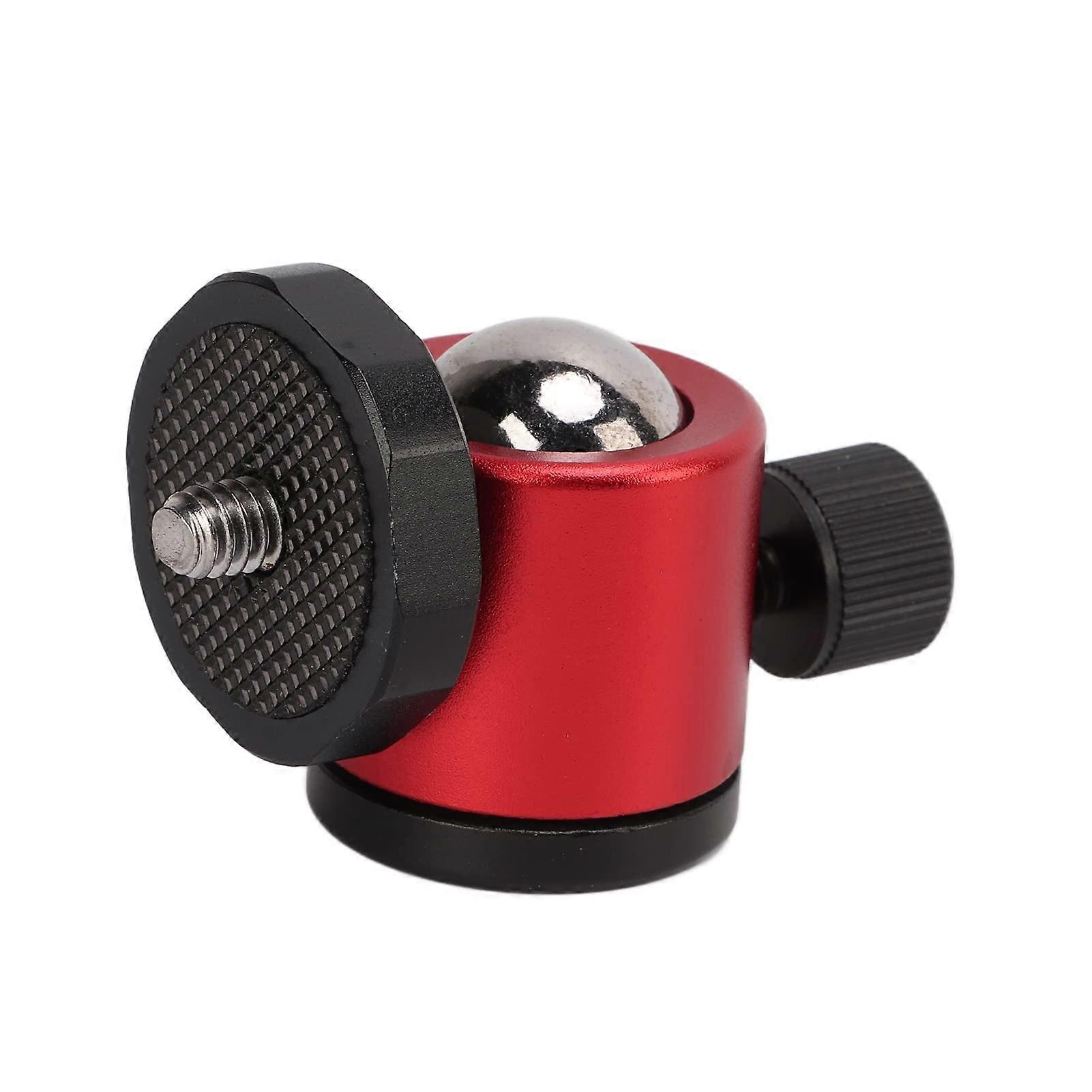 Ball Head Handheld Gimbal Tripod Mount 360° Rotating Universal Stabilizer for DSLR and Mirrorless Cameras (Red)