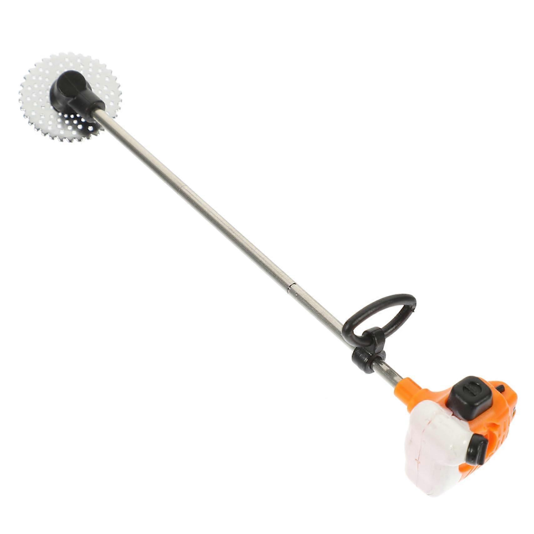 Mini Lawn Mower Model PVC Miniature Accessories Dolls Miniature