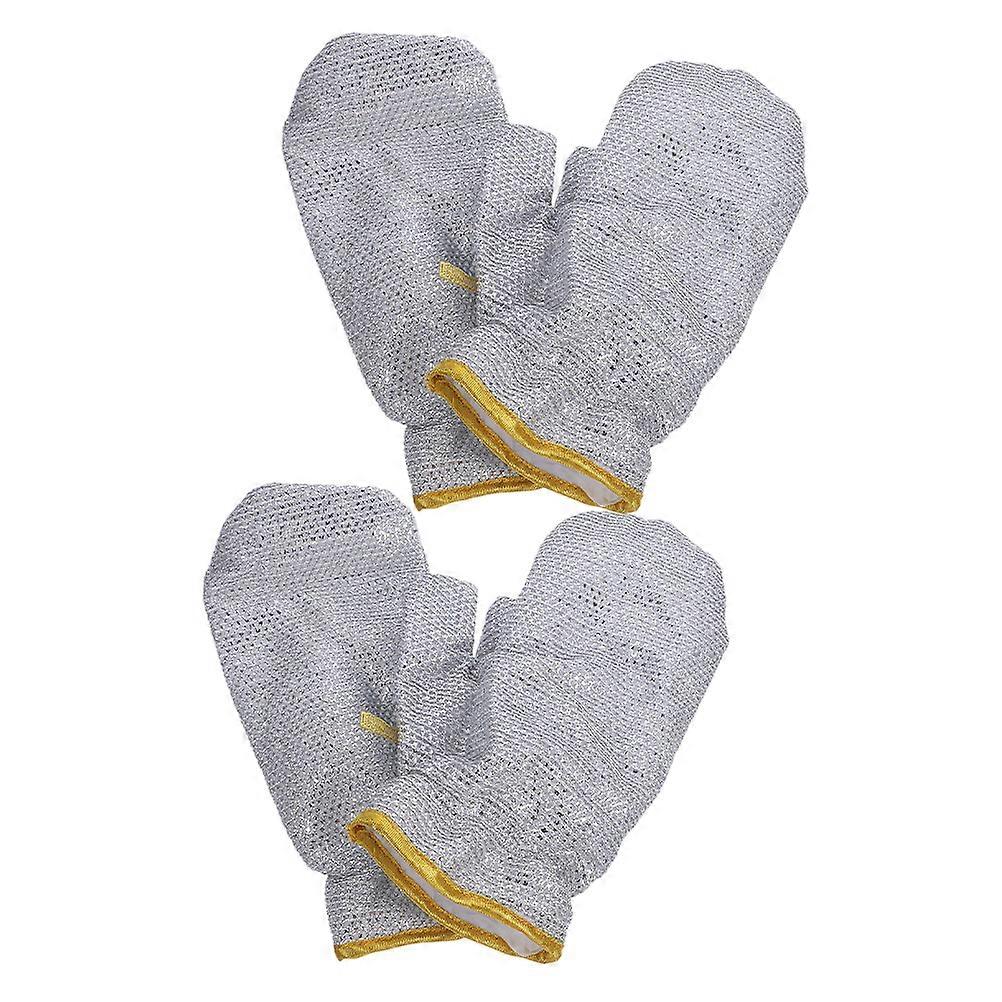 4pcs Heat Resistant Dishwashing Gloves, Ergonomic Kitchen Cleaning Mitts for Cooking and Household Tasks, Sturdy Design with Comfortable Fit
