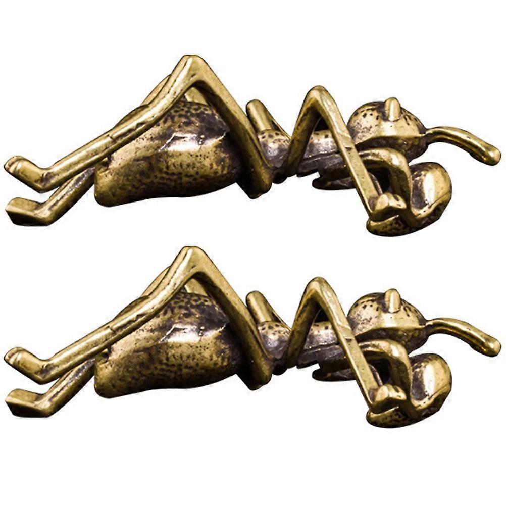 2pcs Ant Handicraft Creative Desktop Ornaments for Office and Tea Table Decoration