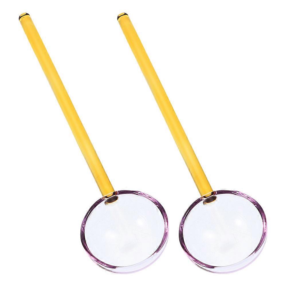High Temperature Resistant Transparent Glass Spoons for Tea, Desserts, and Daily Use – Cute Scoop Design for Milk, Ice, and More