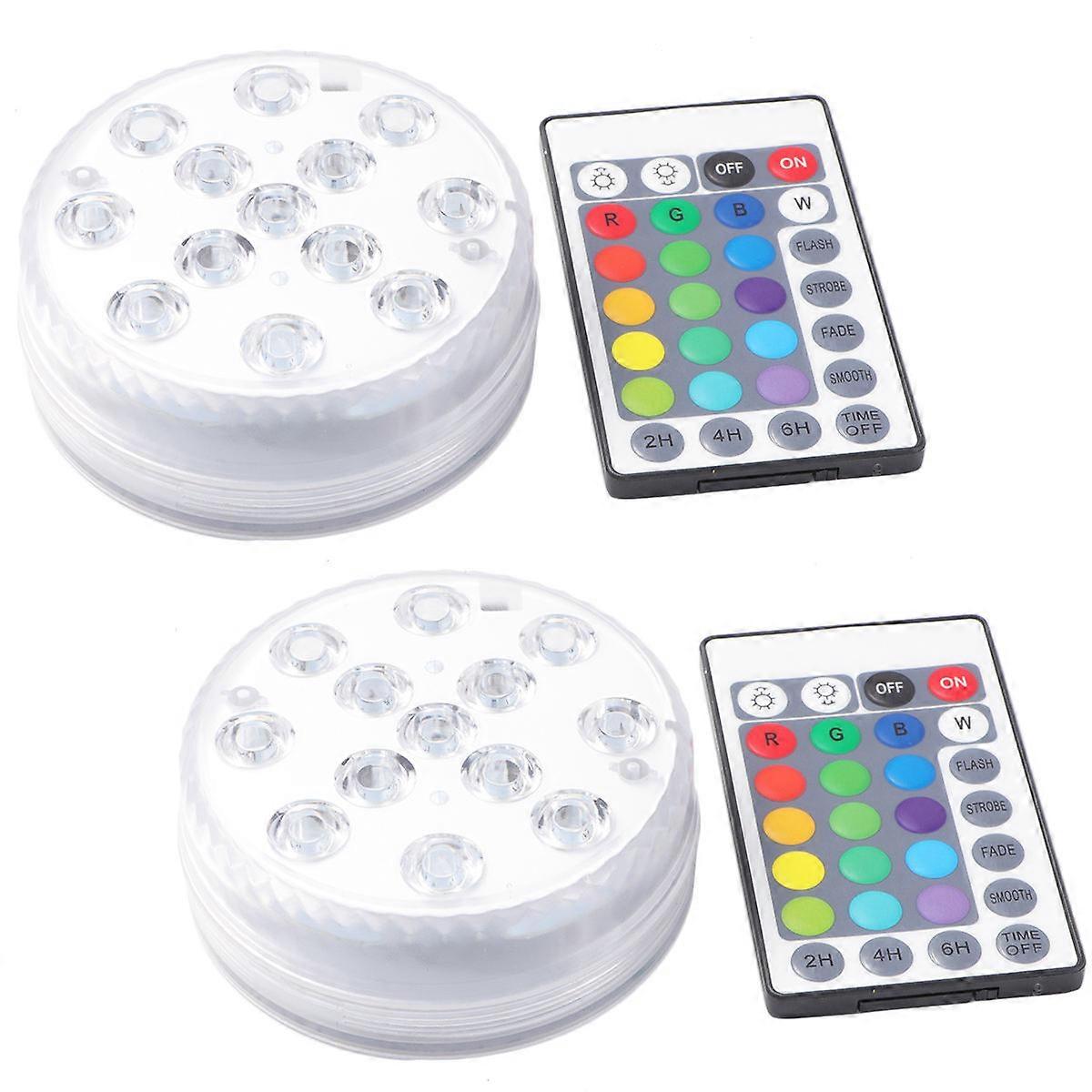 Waterproof Underwater Spot Lights Led Pond Light Durable Anti-Impact Rectangular Shape For Fountain 2Pack