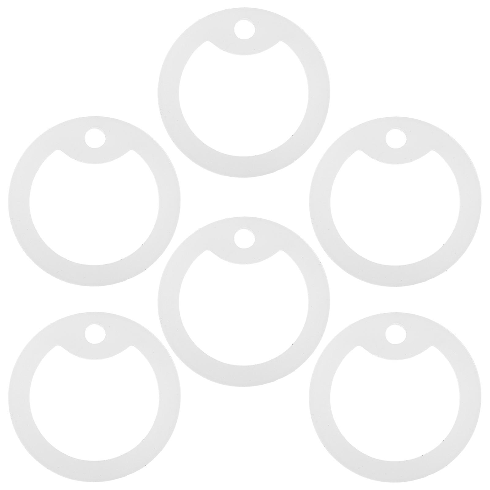 6pcs Glow in the Dark Silicone Pet ID Tag Protectors with Noise Dampening Rings, Lightweight Scratch Resistant Dog and Cat Tag Covers for Enhanced