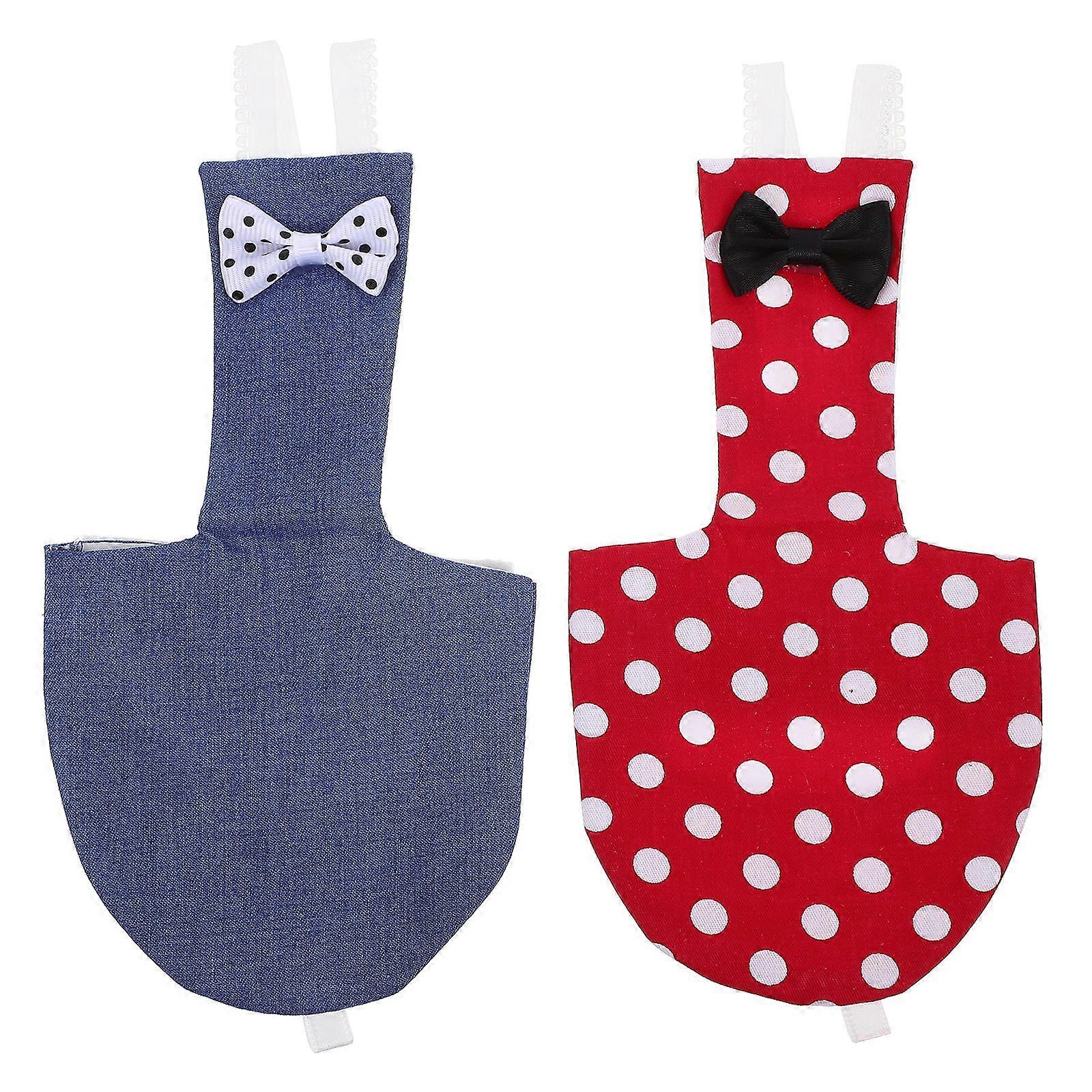 2pcs Bowknot Designed Bird Diaper Decorative Pigeon Parrot Nappy Parakeet Nappy Clothes