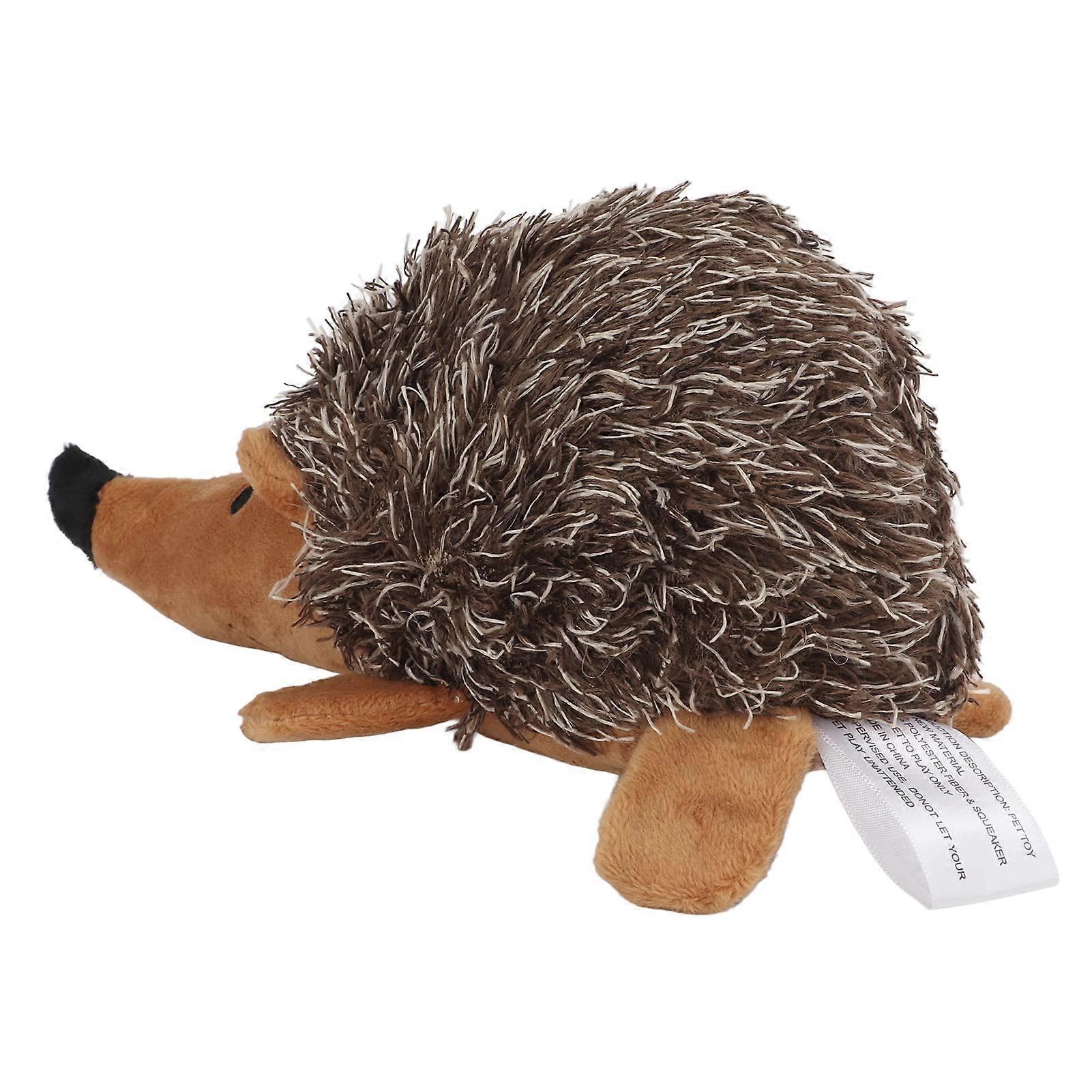Hedgehog dog toy, interactive, super soft plush squeaky chew toy for small medium dogs