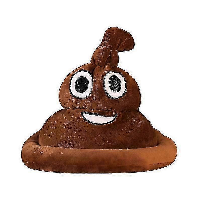 Novelty Brown Emoticon Poop Hat