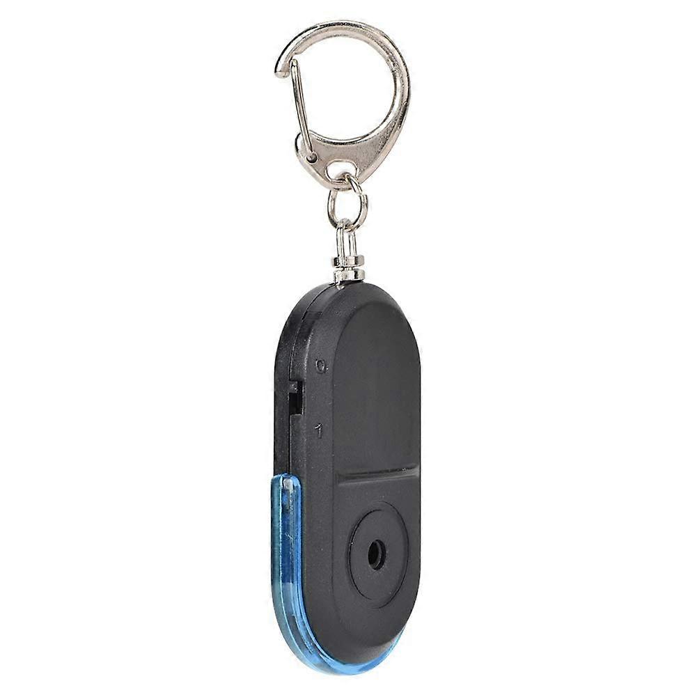 Key Finder Tracker with 8-10 Meter Range, Whistling Sound Alarm, LED Light, Battery for Keys, Wallets, and MP3 Players, Blue