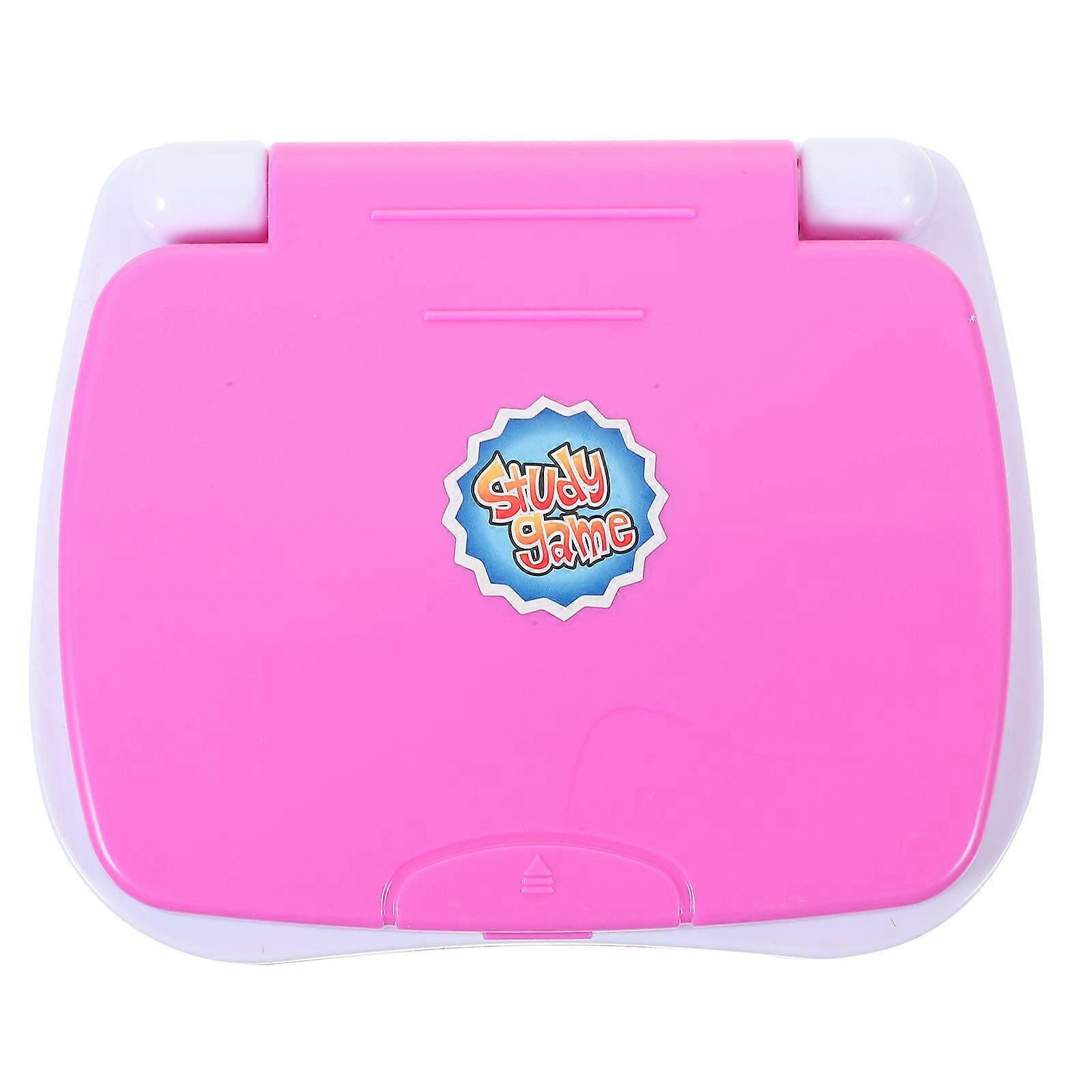 Pink Kids Laptop Toy with LED Screen for Learning and Playing Educational Computer for Toddlers Ages 37