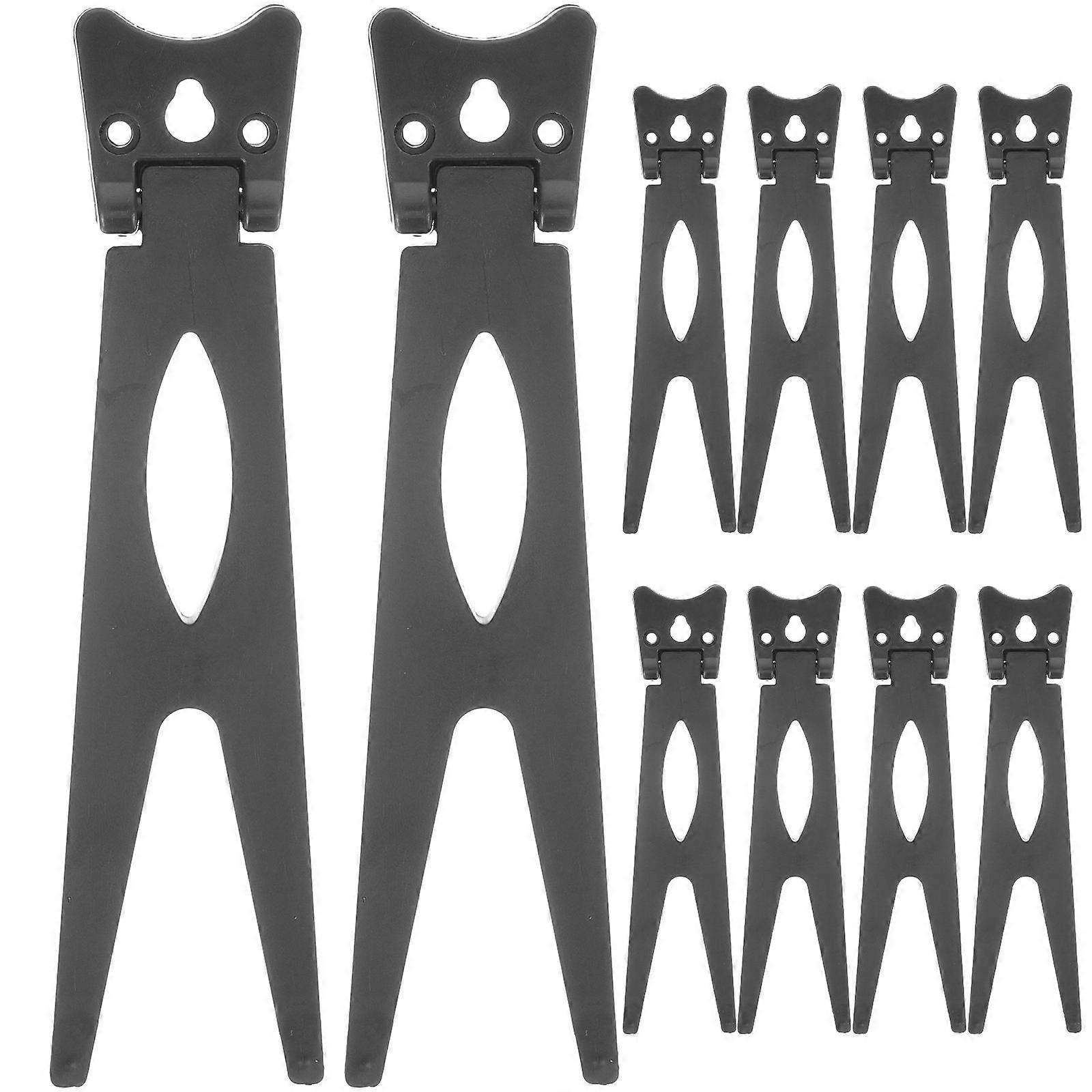 Black Plastic Photo Frame Holders for Desktop Display Support Suitable for Home and Office Use
