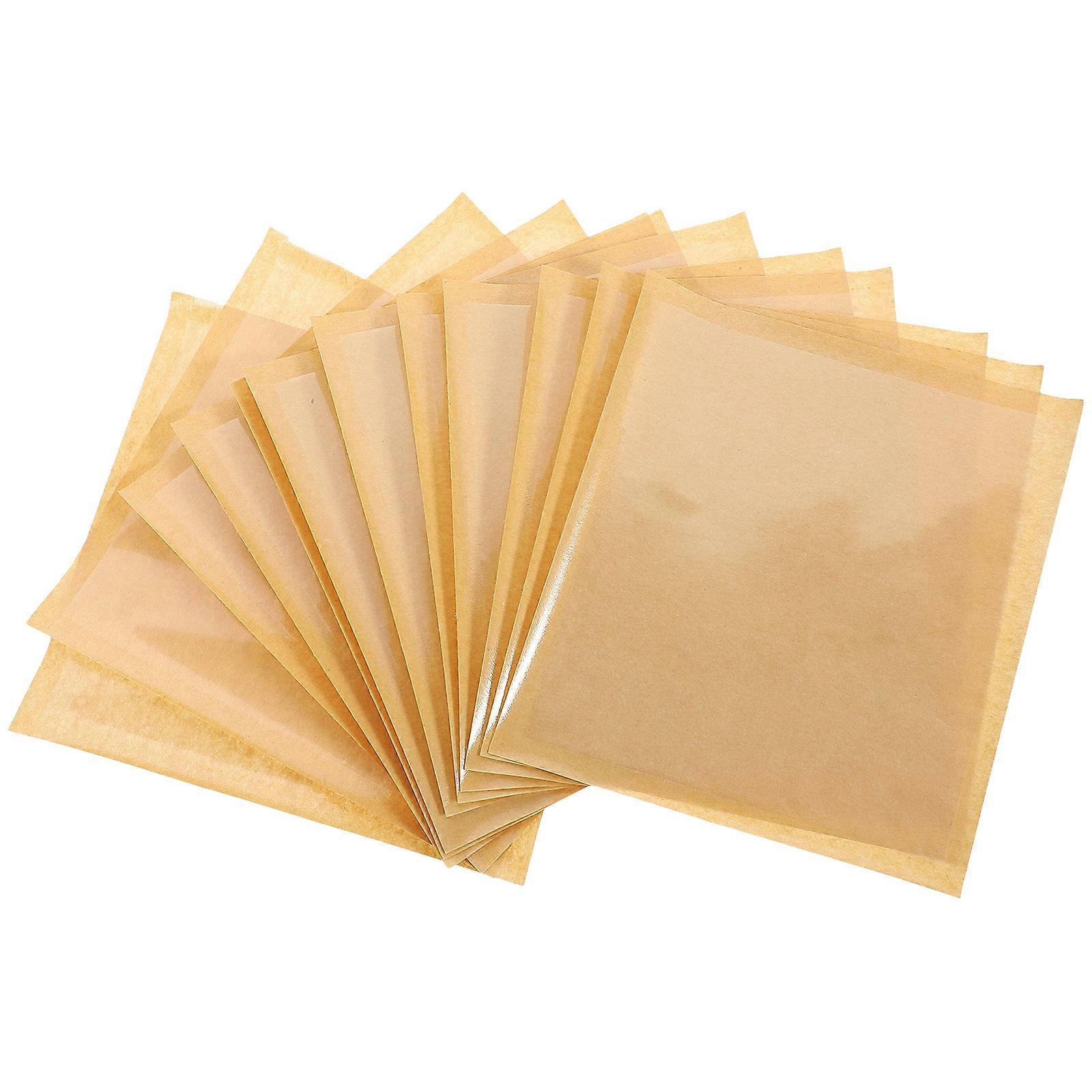 Kraft Paper Bag for Bread Bakery Bags with Window for Cookies Donuts 19.00X18.00X0.20CM Take-out Orders 100Pack