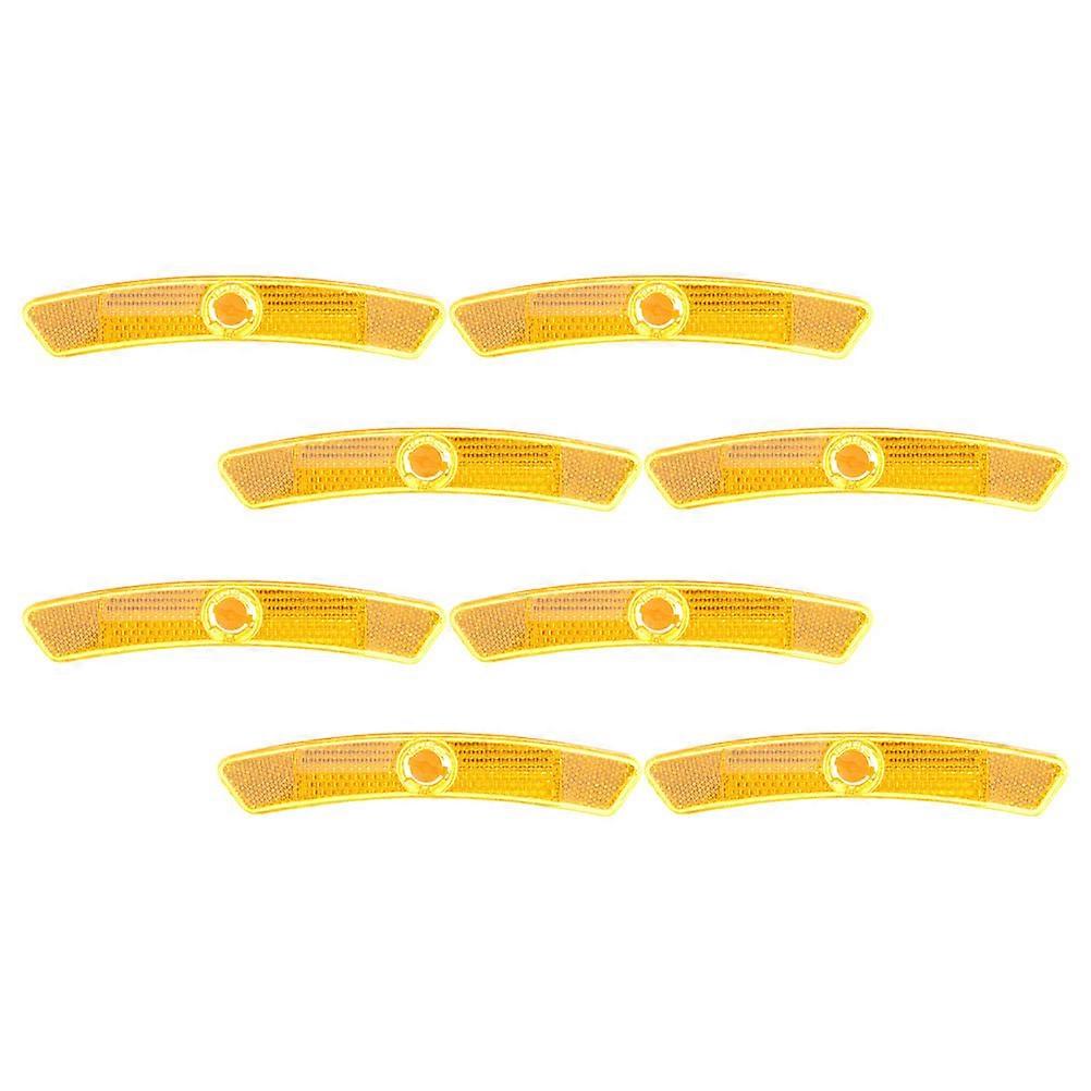 8pcs Reflective Bike Reflectors   Lightweight Night Safety Strips for Enhanced Visibility on Mountain Bikes and More   Easy Install Bicycle
