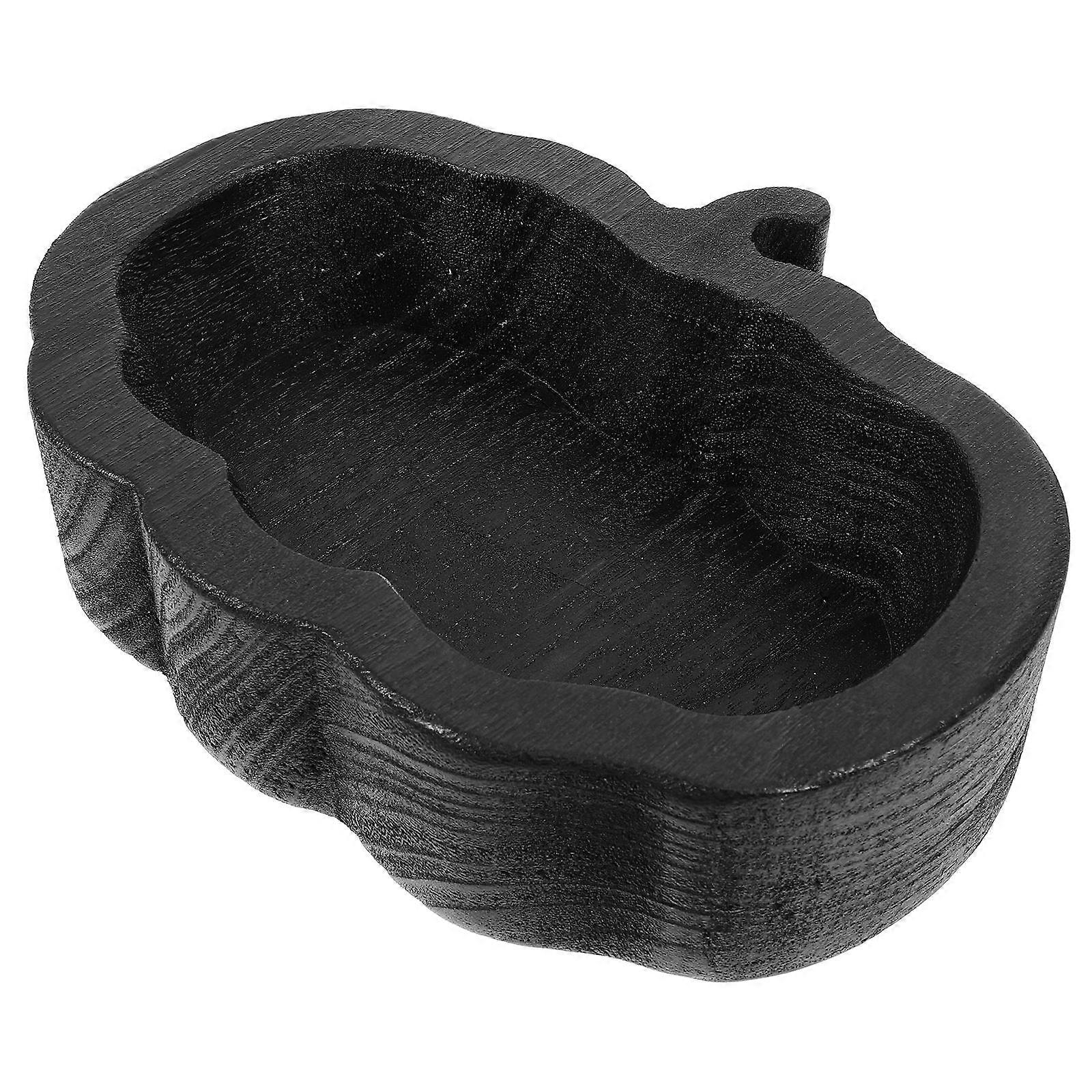 Wooden Pumpkin Serving Tray for Snacks, Fruits, Desserts – Versatile Kitchen Platter for Halloween, Parties, Decor – Easy to Use for Friends and