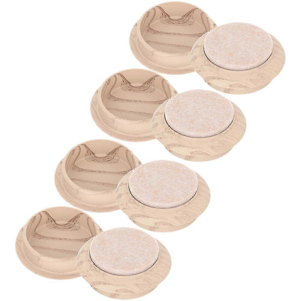 Chair Caster Pads Durable And Scratch Resistant Multi-Function 8Pcs