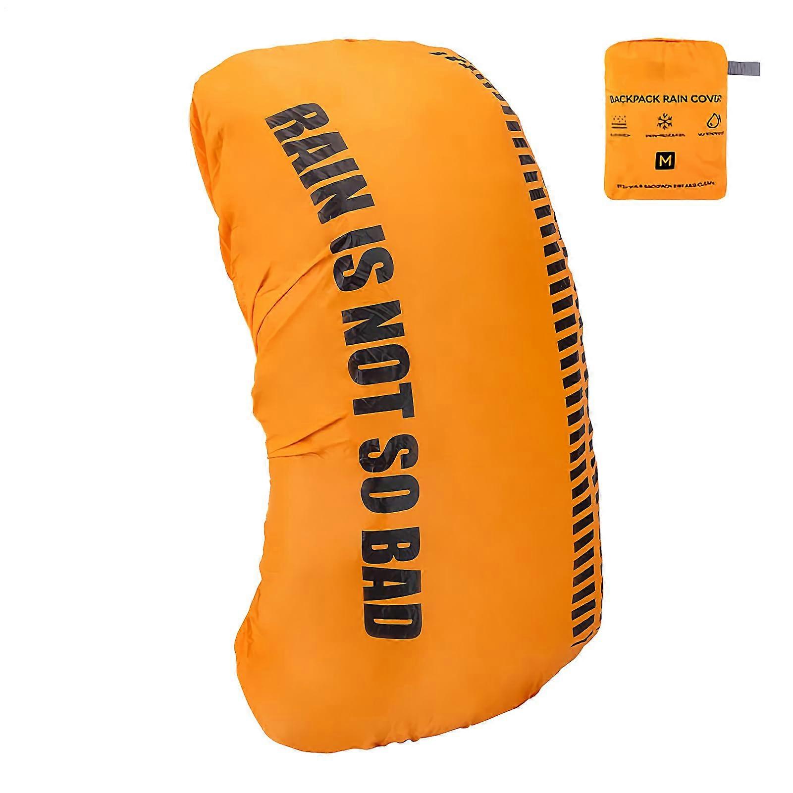 Waterproof backpack cover, travel rain shield, daypack protector, lightweight, sturdy, compact, outdoor gear, multicolor medium.