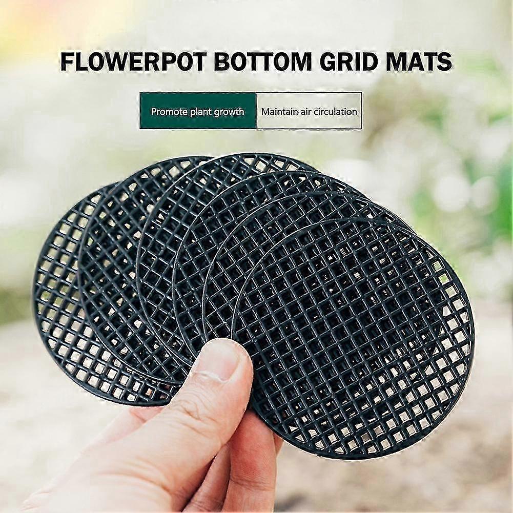 2025 10 PCS Gardening Flower Pot Hole Mesh Mat Bonsai Pot Bottom Grid Mat Mesh
